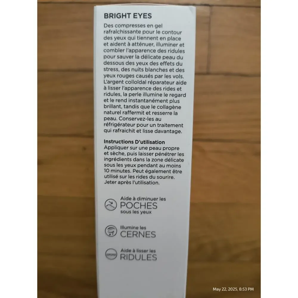 BeautyBio Bright Eyes Depuffing And Brightening Eye Gels - Box Of 15 Pairs Seale